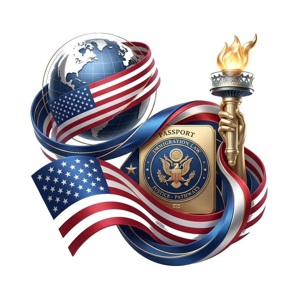 Immigration Law US Flag Hero Graphic